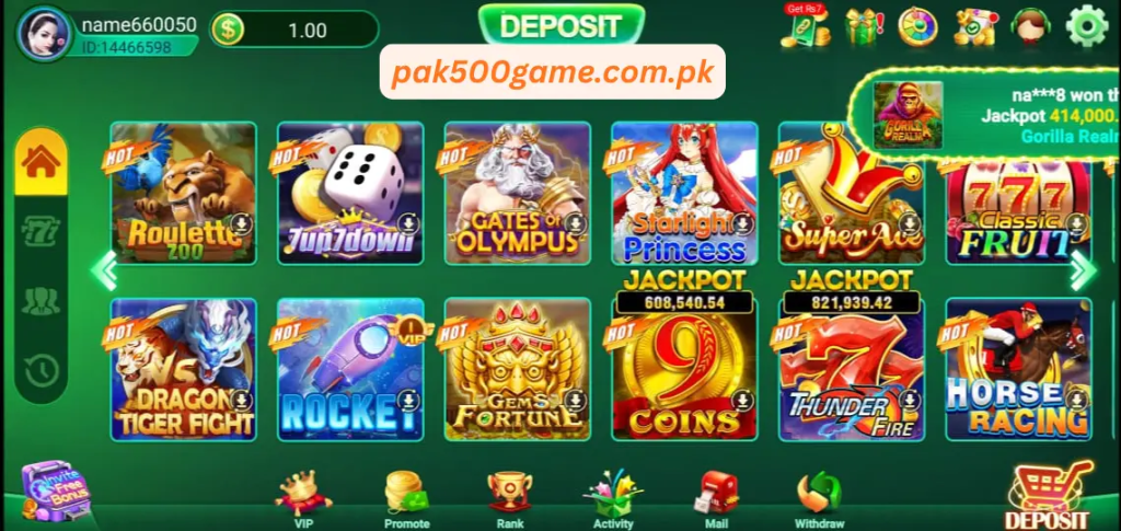 Pak500 screenshot 1 – real money earning app Pakistan